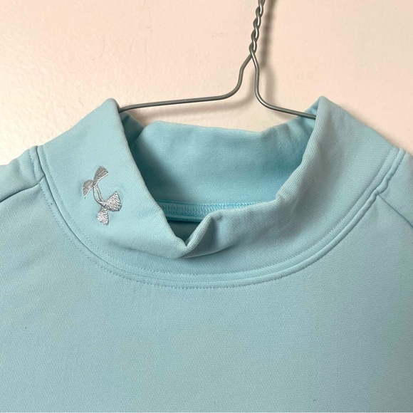 Under Armour Long Sleeve Shirt | Mock Turtleneck | Size M | Light Blue - Picture 2 of 7